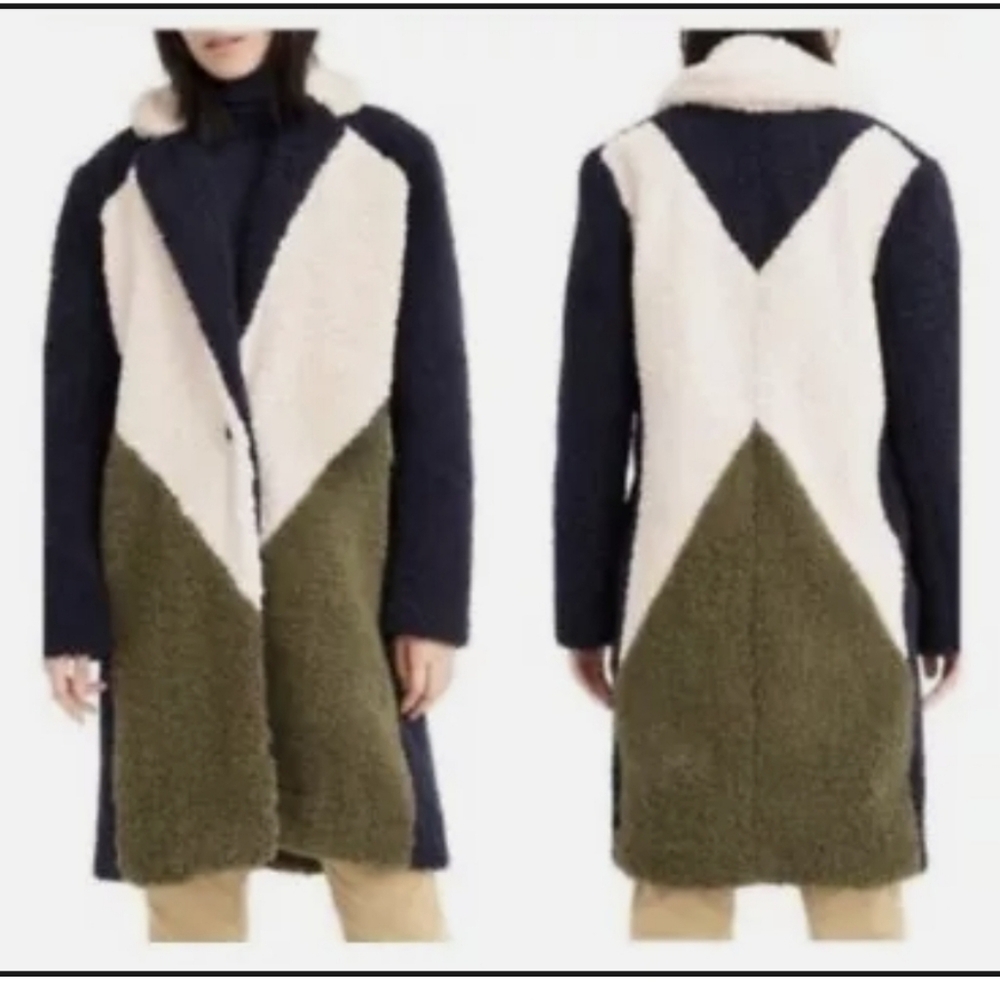 J Crew Block Faux Sherling (XS)